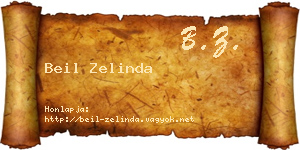 Beil Zelinda névjegykártya